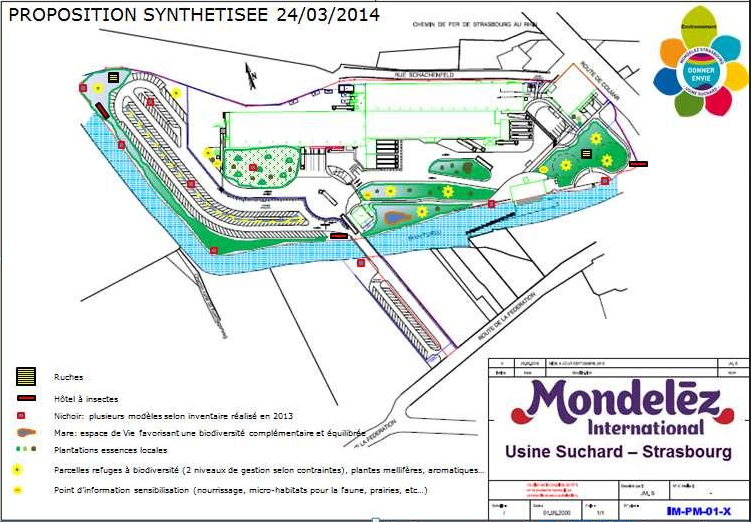 Mise en place d’une gestion favorisant la biodiversité sur le site de l’usine SUCHARD (CARAMBAR & CO) de Strasbourg