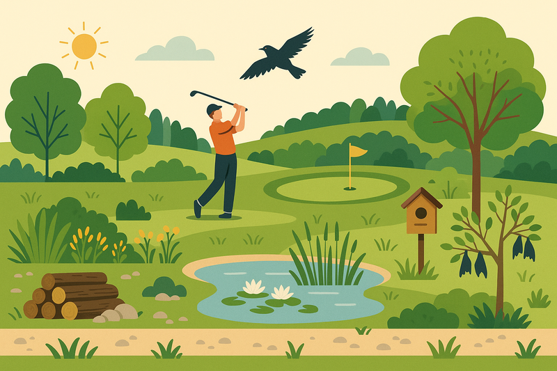 The Mérignies Golf Course serving biodiversity and development.